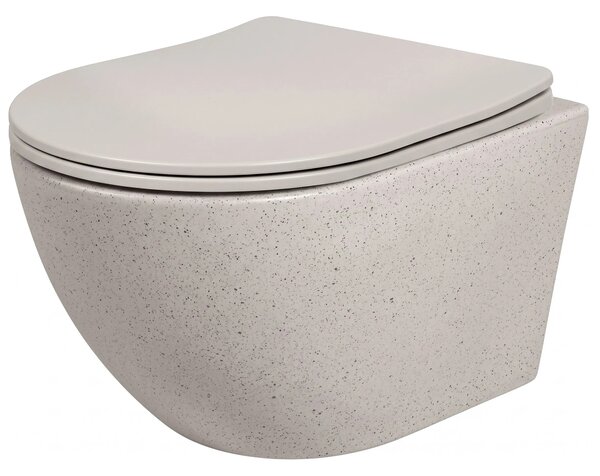 Vaso WC sospeso REA Carlo Mini Tornado Greige