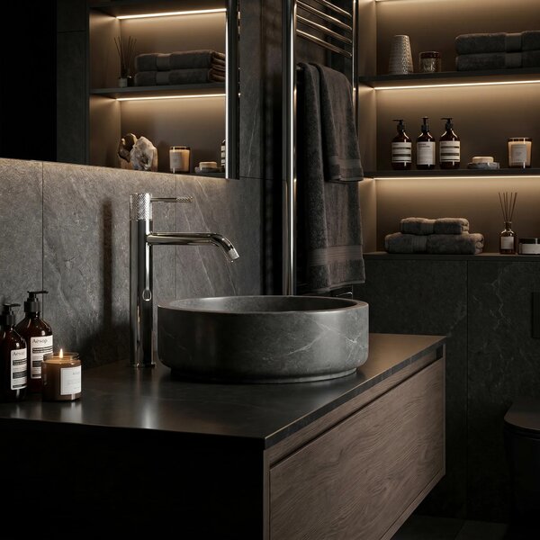 Rubinetto da lavabo Rea Venti Chrome High