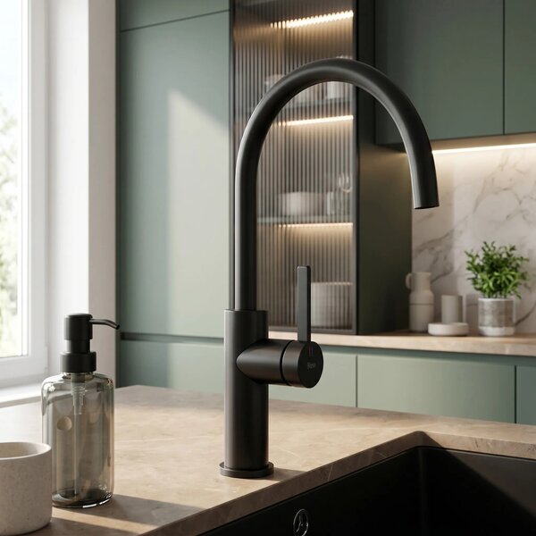 Rubinetto da cucina REA Rivo Black