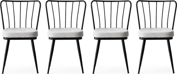 Skye Decor, Yldz- Yldz NMB, Schwarz, sedie da ufficio, 82x43x42 cm, telaio: 100% metallo