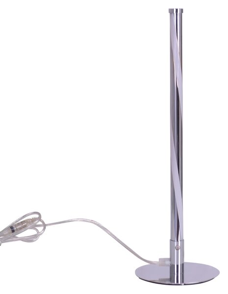 Lampada da tavolo Twist LED cromo