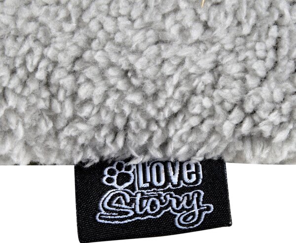 Coperta nera per cani con agnello 50x80 cm - Love Story