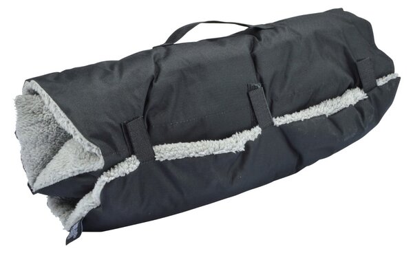 Coperta nera per cani con agnello 50x80 cm - Love Story