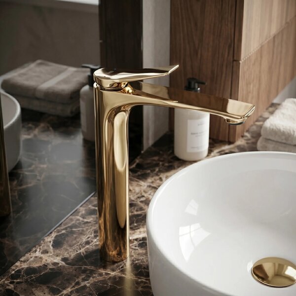 Rubinetto da lavabo PREMIUM Rea Vision Gold High