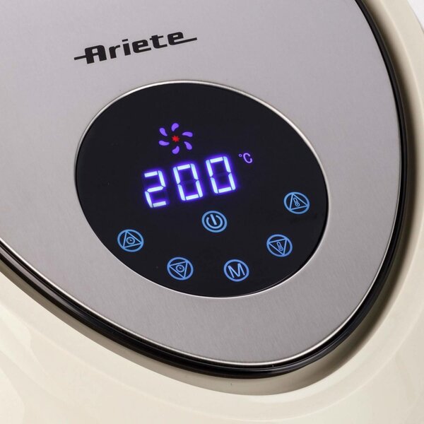 Ariete Friggitrice ad Aria Capacit 7 Litri Potenza 1800 Watt con Timer e Termostato Regolabile colore Beige - 00C461802AR0 Airy Fryer XXL
