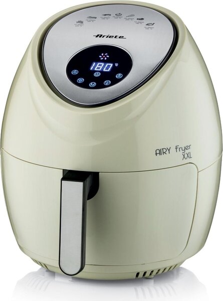 Ariete Friggitrice ad Aria Capacit 7 Litri Potenza 1800 Watt con Timer e Termostato Regolabile colore Beige - 00C461802AR0 Airy Fryer XXL