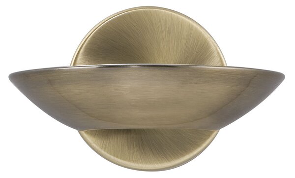 Applique Contemporanea Sardegna Acciaio Ottone Vetro Led 10W 3000K