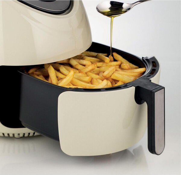 Ariete Friggitrice ad Aria Capacit 7 Litri Potenza 1800 Watt con Timer e Termostato Regolabile colore Beige - 00C461802AR0 Airy Fryer XXL