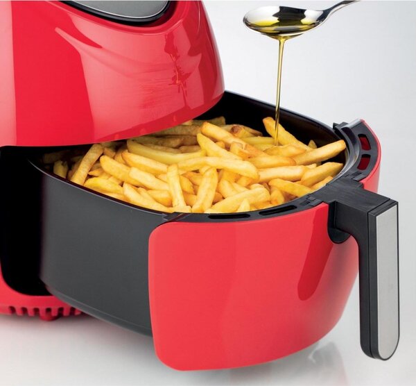 Ariete Friggitrice ad Aria Capacit 7 Litri Potenza 1800 Watt con Timer e Termostato Regolabile colore Rosso - 00C461801AR0 Airy Fryer XXL