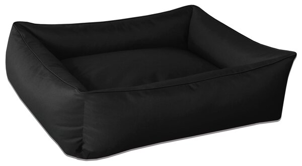 BedDog Lettino per cani MAX Divano per cani Cuscino per cani Lettino per cani con bordo, BLACK (nero), (L) ca. 80x65x18 cm