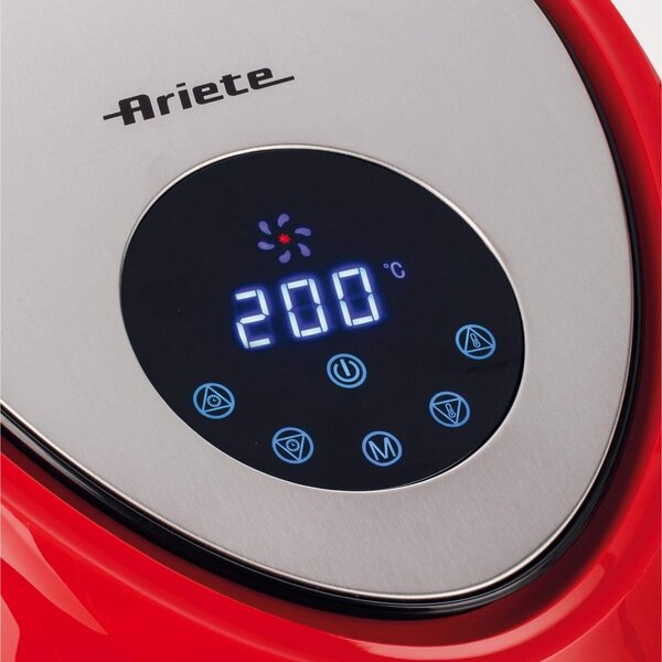 Ariete Friggitrice ad Aria Capacit 7 Litri Potenza 1800 Watt con Timer e Termostato Regolabile colore Rosso - 00C461801AR0 Airy Fryer XXL