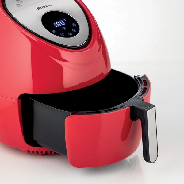 Ariete Friggitrice ad Aria Capacit 7 Litri Potenza 1800 Watt con Timer e Termostato Regolabile colore Rosso - 00C461801AR0 Airy Fryer XXL