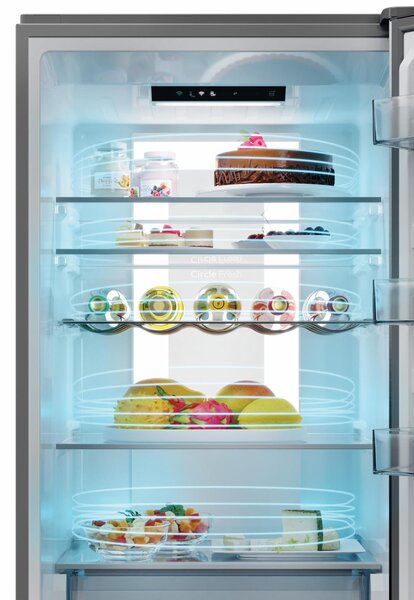 Hoover Frigorifero Combinato Capacit 409 Litri Classe energetica D Raffreddamento No Frost colore Acciaio Inox - HONCQ4T620DX