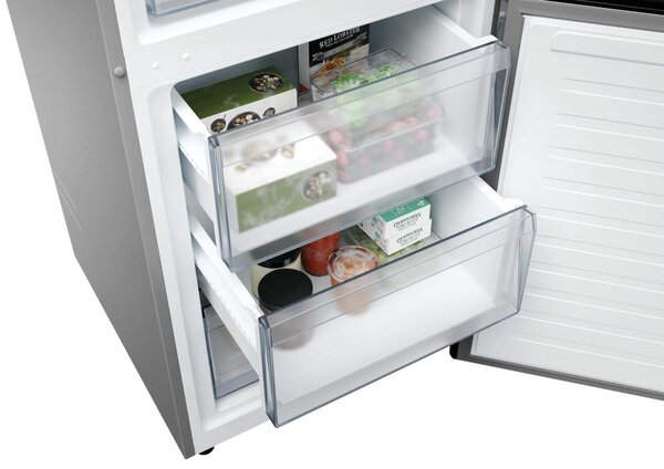 Hoover Frigorifero Combinato Capacit 409 Litri Classe energetica D Raffreddamento No Frost colore Acciaio Inox - HONCQ4T620DX