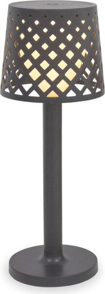Lampada da tavolo da esterno LED touch IP44 31 cm di altezza antracite 3000 K bianco caldo portatile a batteria lampada da tavolo decorativa balcone terrazza lampada da esterno