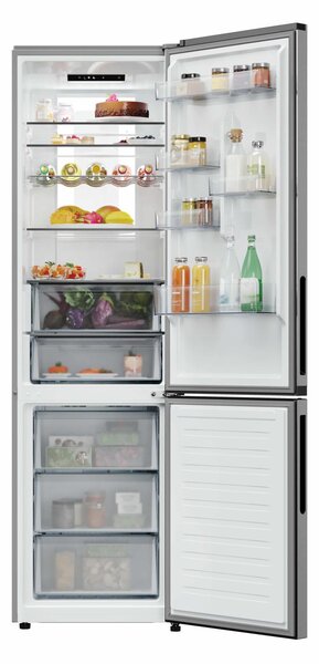 Hoover Frigorifero Combinato Capacit 409 Litri Classe energetica D Raffreddamento No Frost colore Acciaio Inox - HONCQ4T620DX