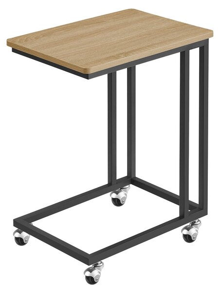 Tavolino Con Ruote - Leobert - Rovere Sonoma - 50 X 35 X 60 Cm