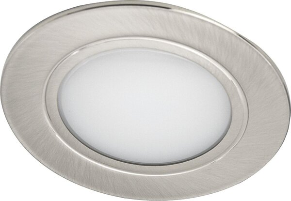 SIRO, lampada da incasso SL-Mono Spot, 3000K, luce bianco caldo, finitura effetto acciaio inossidabile