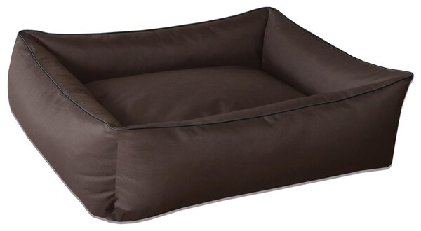 BedDog Lettino per cani MAX Divano per cani Cuscino per cani Lettino per cani con bordo, CHOCOLATE (marrone), (XXL) ca. 120x85x23 cm