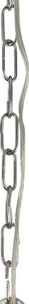 Lampadario Industrial-Nordico Ascot Acciaio Cromo 8 Luci E14