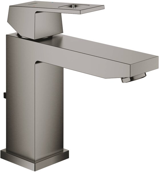Miscelatore monocomando per lavabo EUROCUBE DN 15, grafite dura spazzolata