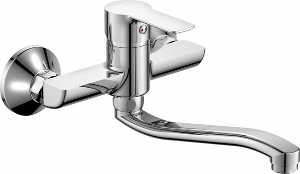 Bruckner Baron - Miscelatore per lavabo, con bocca girevole, cromo 612.015.1