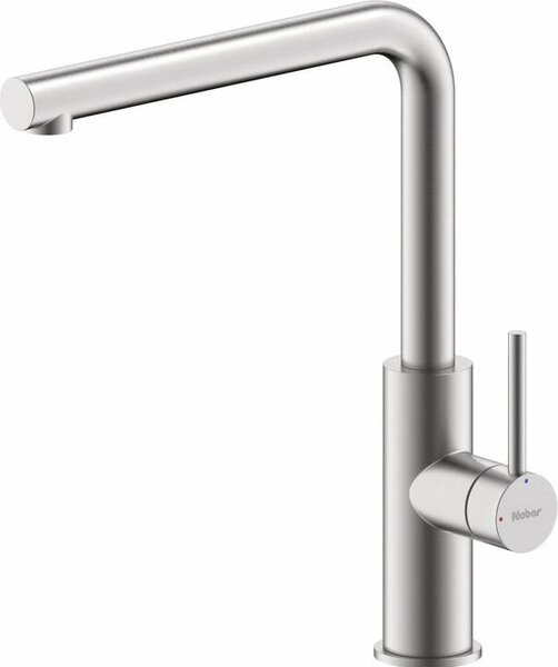 Miscelatore NABER NAMOR 3 in ACCIAIO INOX spazzolato con bocca fissa girevole / Miscelatore da cucina / Miscelatore monocomando