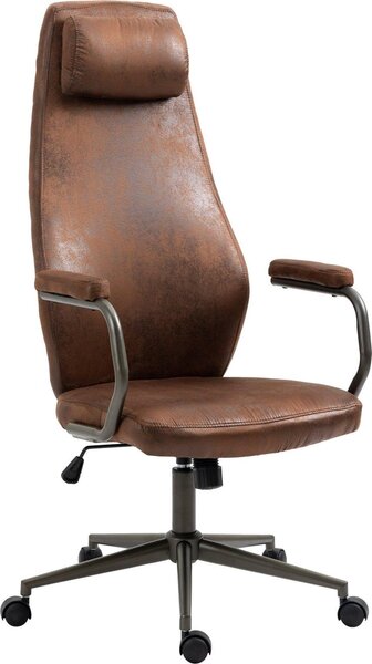 Sedia ergonomica per ufficio - Sedia da ufficio - Stile industriale, massimo comfort | Colore: Cognac