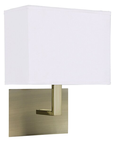 Applique Contemporanea Hotel Acciaio Ottone 1 Luce E27