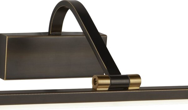 Applique Moderna Bilbao Acciaio Nero Policarbonato Oro Led 14W 3000K