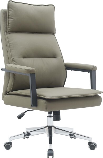 Sedia da ufficio Casa Dolce WILFRED, marrone, 69x71x109-117 cm, girevole e regolabile in altezza, Pelle finta