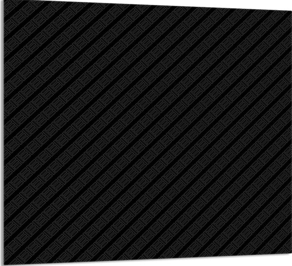 PIATTO IN VETRO PER CUCINA 65x60 Nero