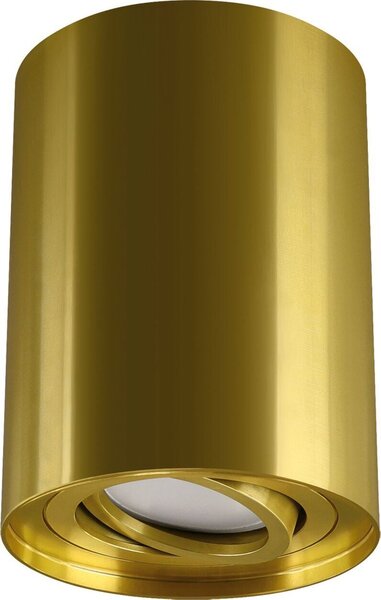 Faretto da soffitto in alluminio GU10 Ø 9,4 cm rotondo con montaggio a superficie in oro Faretto da soffitto