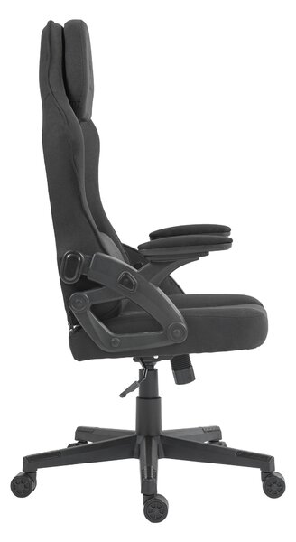 Sedia da gioco Deltaco DC130 in rete morbida nera (GAM-180)