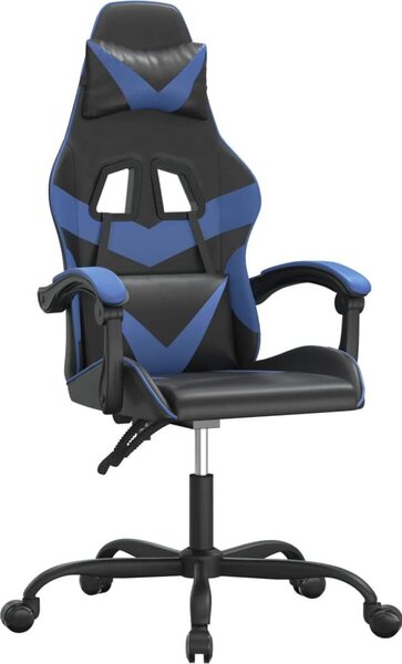 VidaXL Sedia da gioco in ecopelle nera e blu