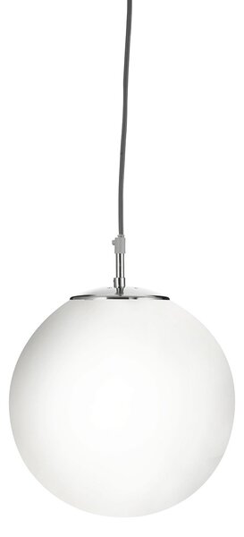 Sospensione Contemporanea Atomo Acciaio Argento 1 Luce E27