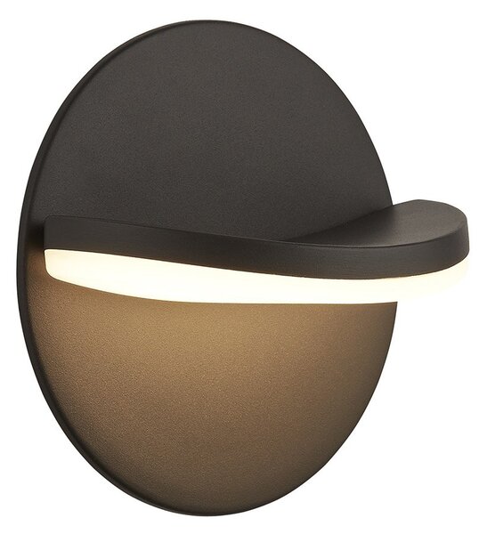 Applique Moderna Moda Alluminio Grigio Policarbonato Led 16,3W 3000K
