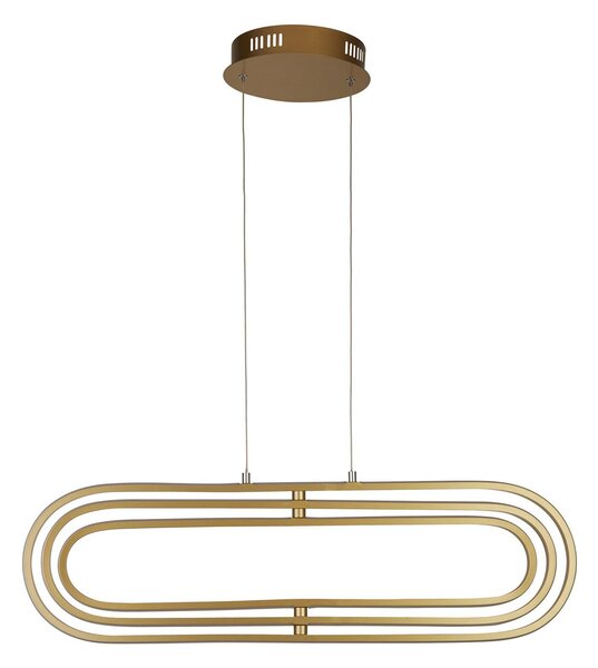 Lampadario Moderno Clip Acciaio Oro Bianco Led 52,51W 3000 - 4500 - 6500K