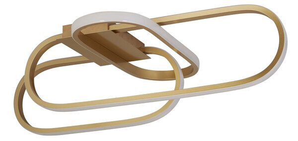 Plafoniera Moderno Clip Acciaio Oro Bianco Led 36,53W 3000 - 4500 - 6500K