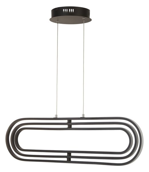 Lampadario Moderno Clip Acciaio Bianco Nero Led 52,44W 3000 - 4500 - 6500K