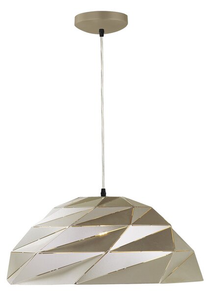Sospensione Contemporanea Origami Cupola Ferro Oro 1 Luce E27