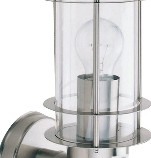 Applique Contemporanea Edgeware Acciaio Cromo 1 Luce E27