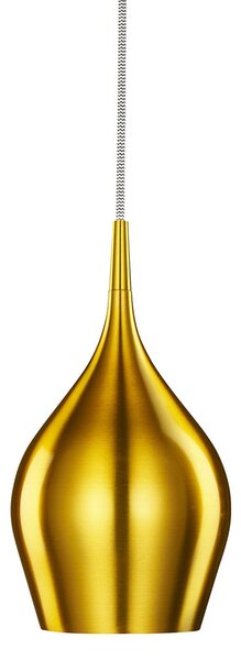 Lampadario Contemporaneo Vibrante Alluminio Oro 1 Luce E14