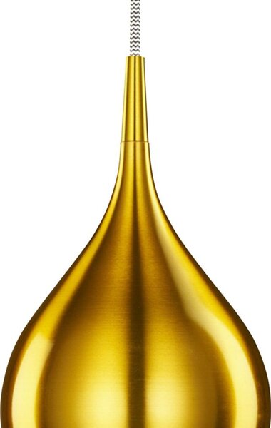 Lampadario Contemporaneo Vibrante Alluminio Oro 1 Luce E14
