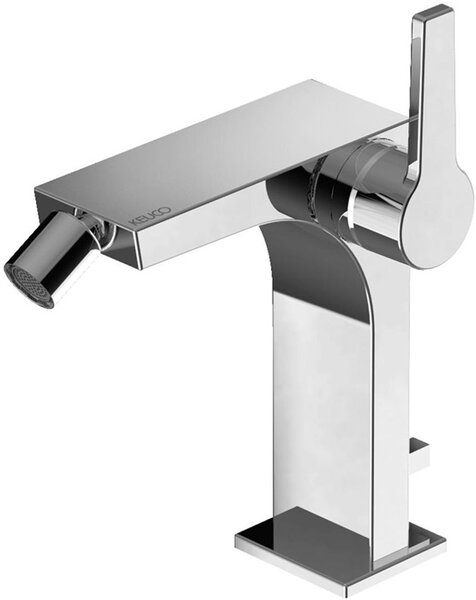Keuco EDITION 11 miscelatore monocomando per bidet con scarico da 1 1/4" cromo nero spazzolato 51109130000