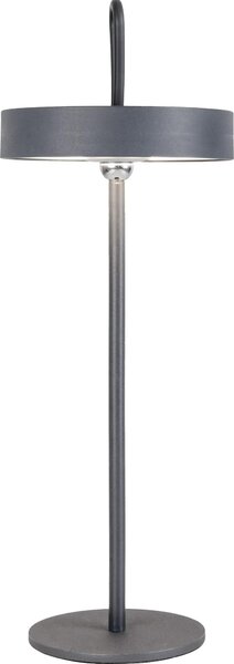 Lampada da tavolo a LED per esterni, nera, batteria ricaricabile, touch dimmer, H 35 cm