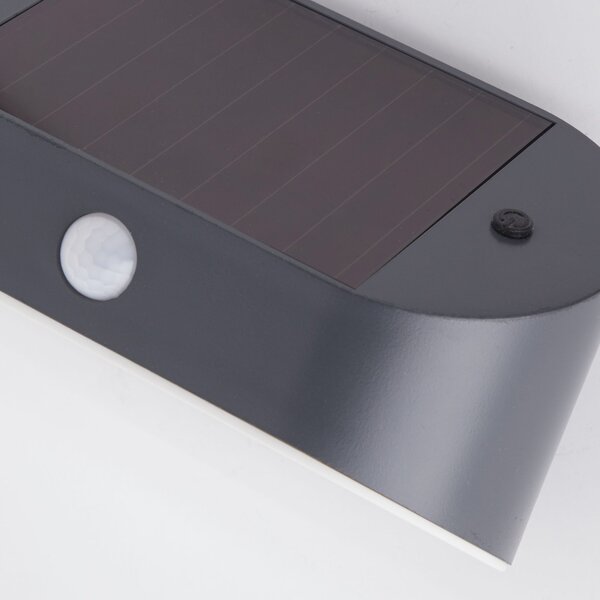 Applique Moderna Solare Policarbonato Grigio Led 1,2W 3000K
