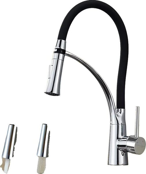 Miscelatore da cucina, a soffitto, monocomando, cromo No LED