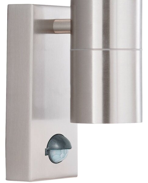 Applique Moderna Metro Acciaio Cromo 1 Luce Gu10