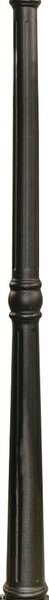 Lampione Da Esterno Rustico-Country Bel Aire Alluminio Nero Vetro 1 Luce E27
